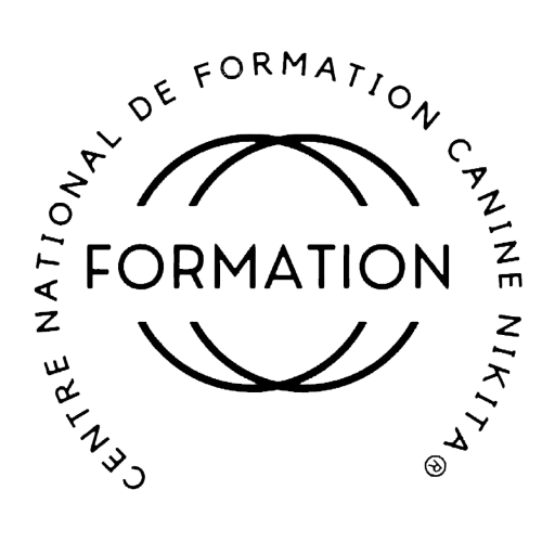 logo formations canines bleu